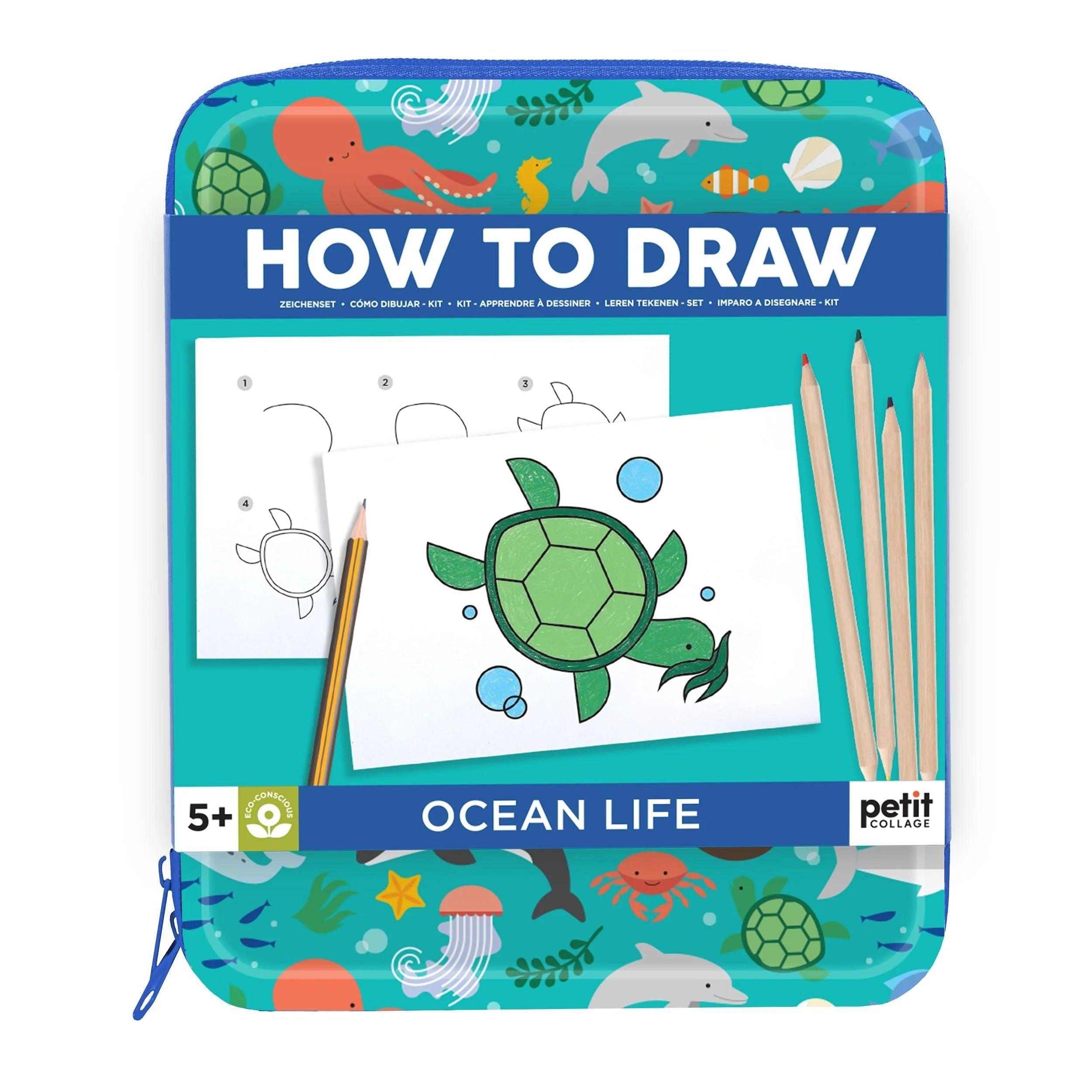 How to Draw Ocean Life Kit